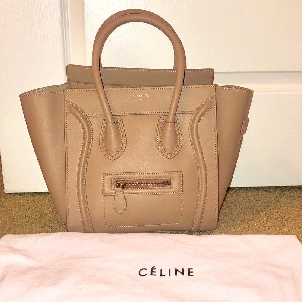 Tan Tote Celine